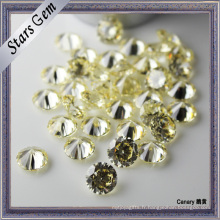 Jaune clair Petites tailles Star CZ coupé pour Jewellry Set